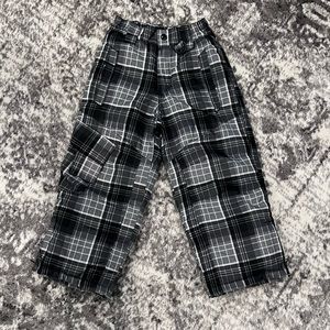 Kids Plaid Snow Pants